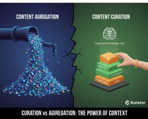 curation vs aggregation