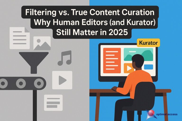 Filtering Is NOT Curation: A 2025 Guide for Marketers, Researchers and Knowledge Managers