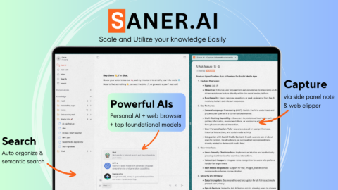 saner-ai - your simple and powerful ai note taking app