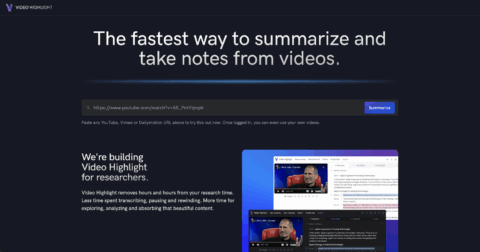 Video Highlight - Summarize and Take Notes from Videos
