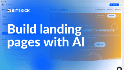 AI landing page builder