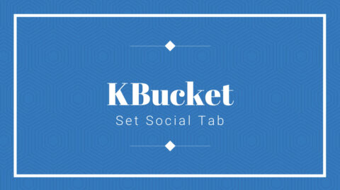 KBucket Set Social Tab setup