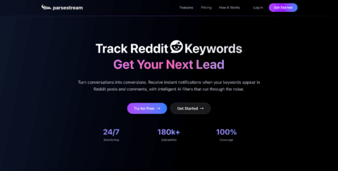 ParseStream - Track Keywords on Reddit X (Twitter) LinkedIn Quora