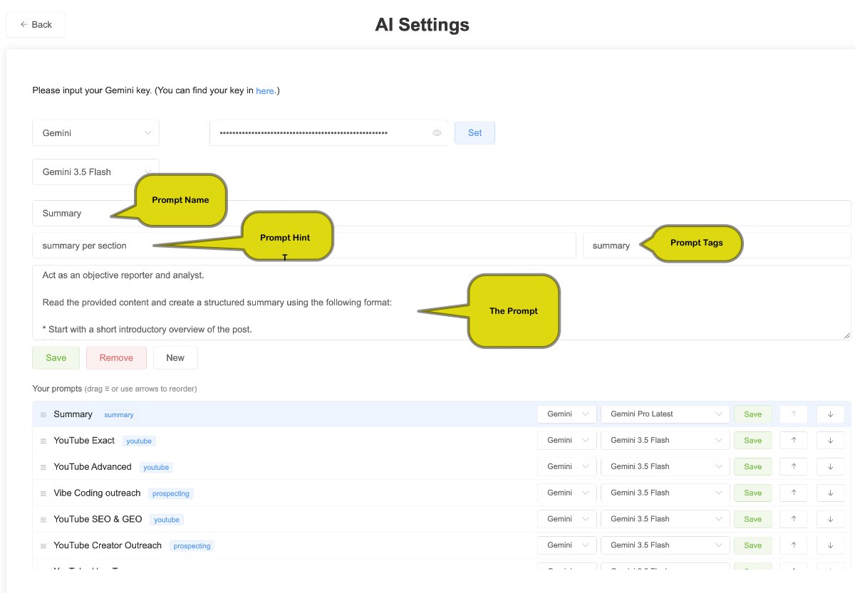 Kurator Prompt Editor